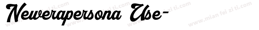 Newerapersona Use字体转换